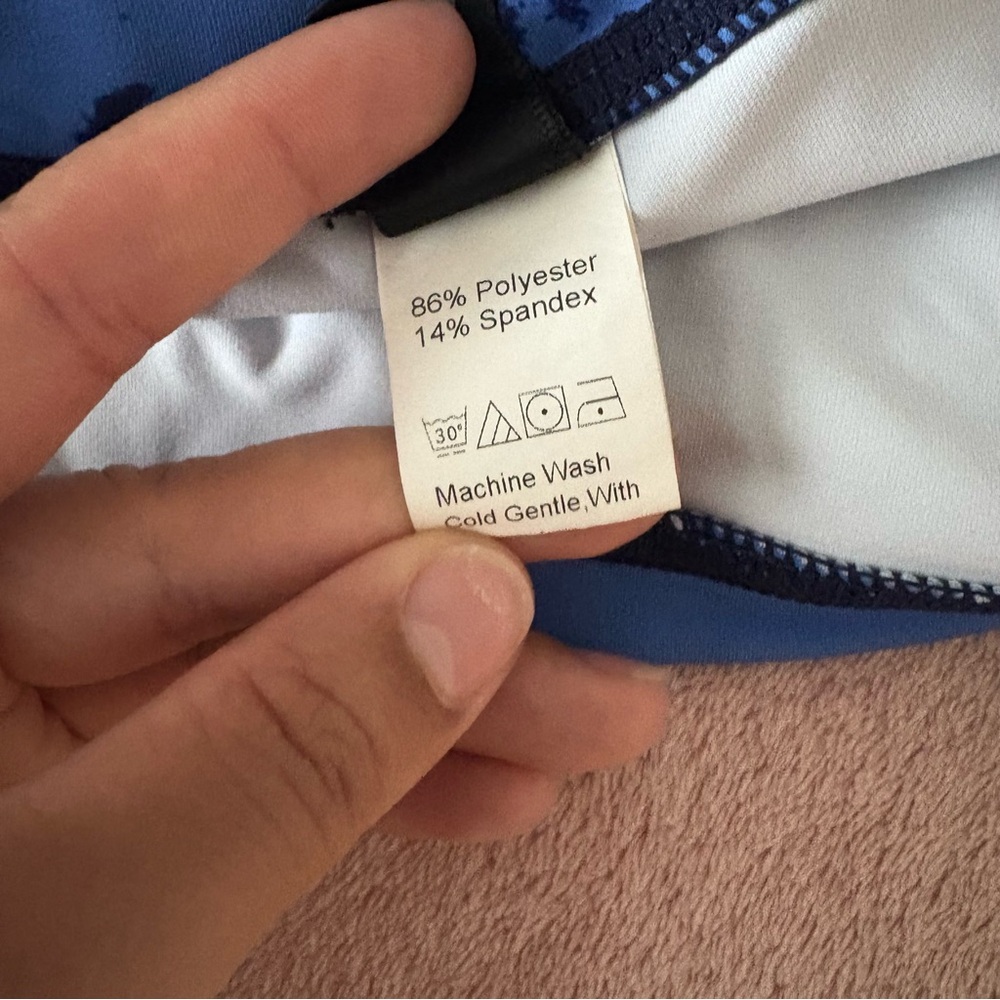 SHEIN Blue Sports Bra and Leggings Set - Picture 3 of 7